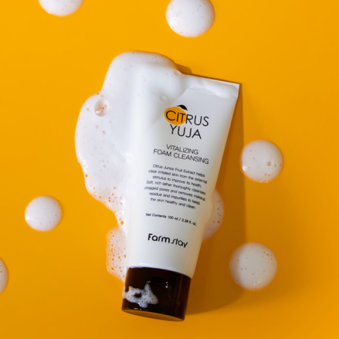 FARMSTAY Citrus Yuja Vitalizing Foam Cleanser 100ml