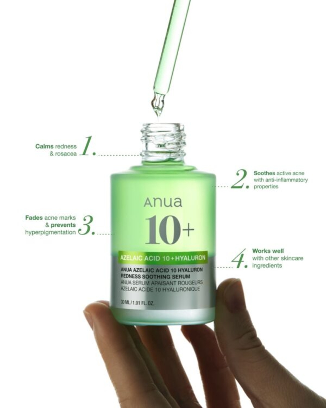 Anua Azelaic Acid 10 Hyaluron Soothing Serum 30ml