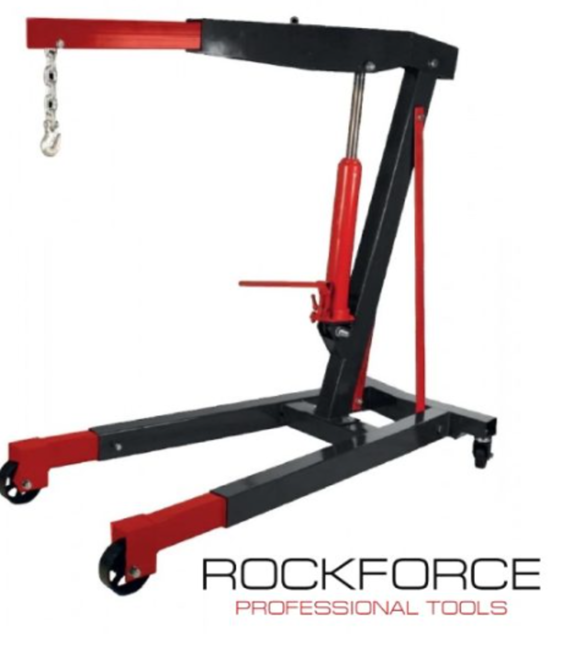 ХИДРАВЛИЧЕН, СГЪВАЕМ КРАН ЗА ДВИГАТЕЛИ ТИП ЖИРАФ 3 ТОНА ROCKFORCE