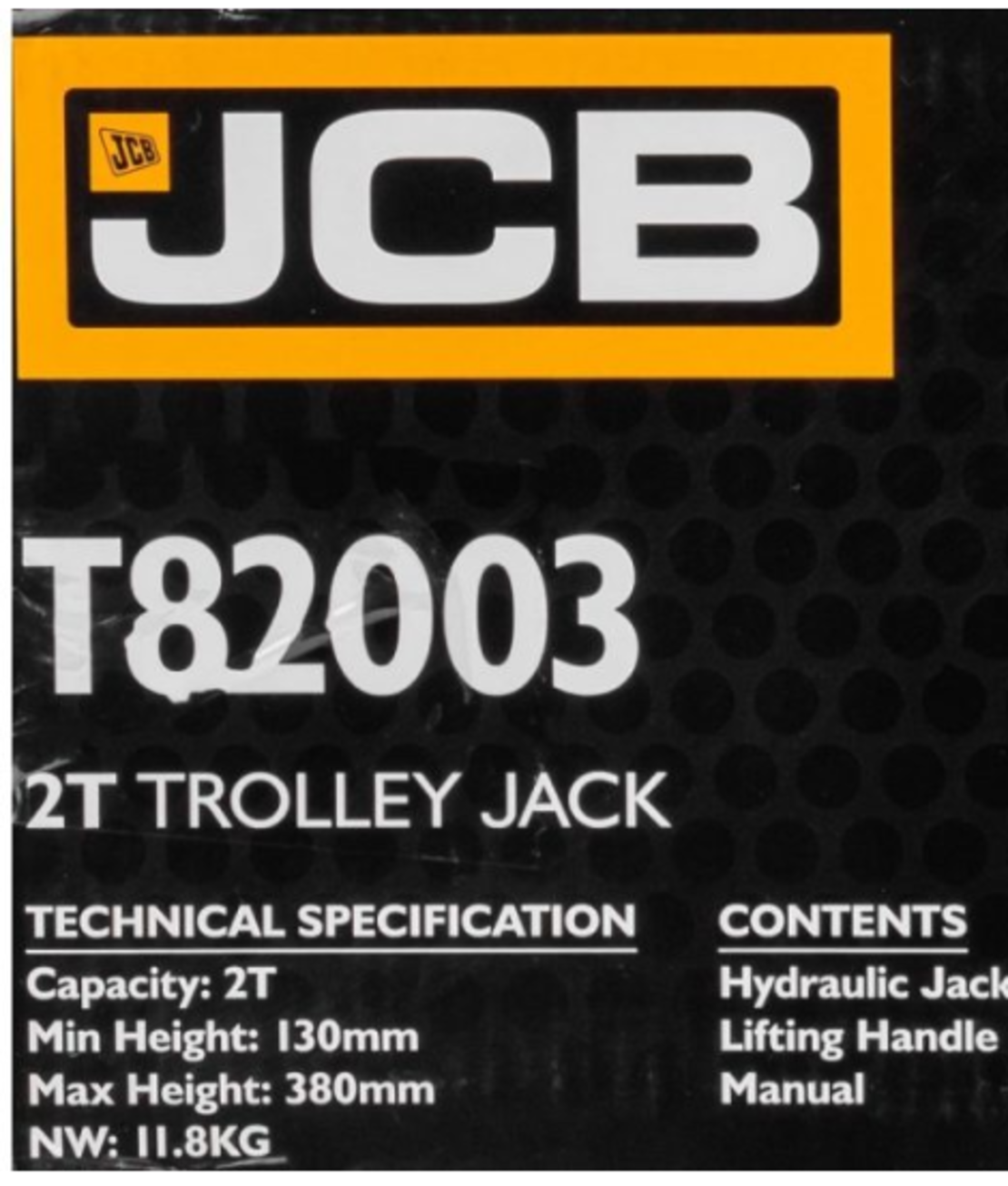 КРИК КРОКОДИЛ 2 ТОНА 130 – 380 ММ JCB