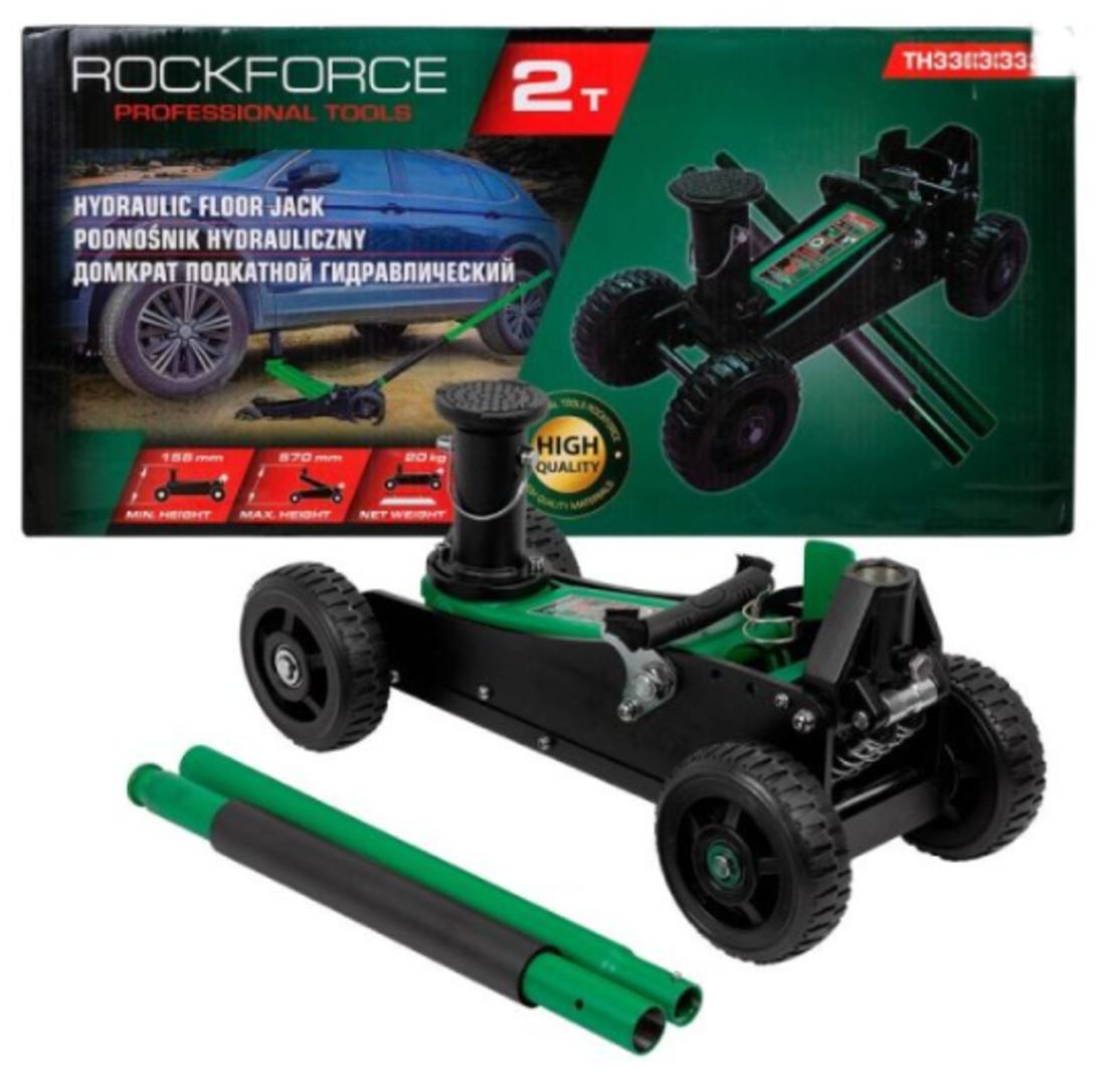 КРИК КРОКОДИЛ ОФРОУД С ДВЕ ПОМПИ 2 ТОНА 155 – 570 ММ ROCKFORCE