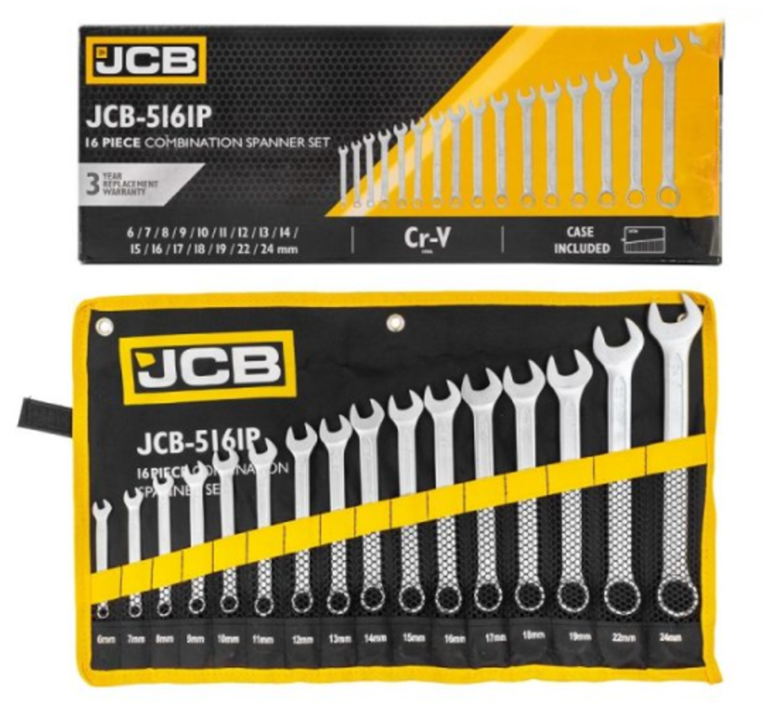 КОМПЛЕКТ ЗВЕЗДОГАЕЧНИ КЛЮЧОВЕ 6 – 24 ММ 16 ЧАСТИ JCB