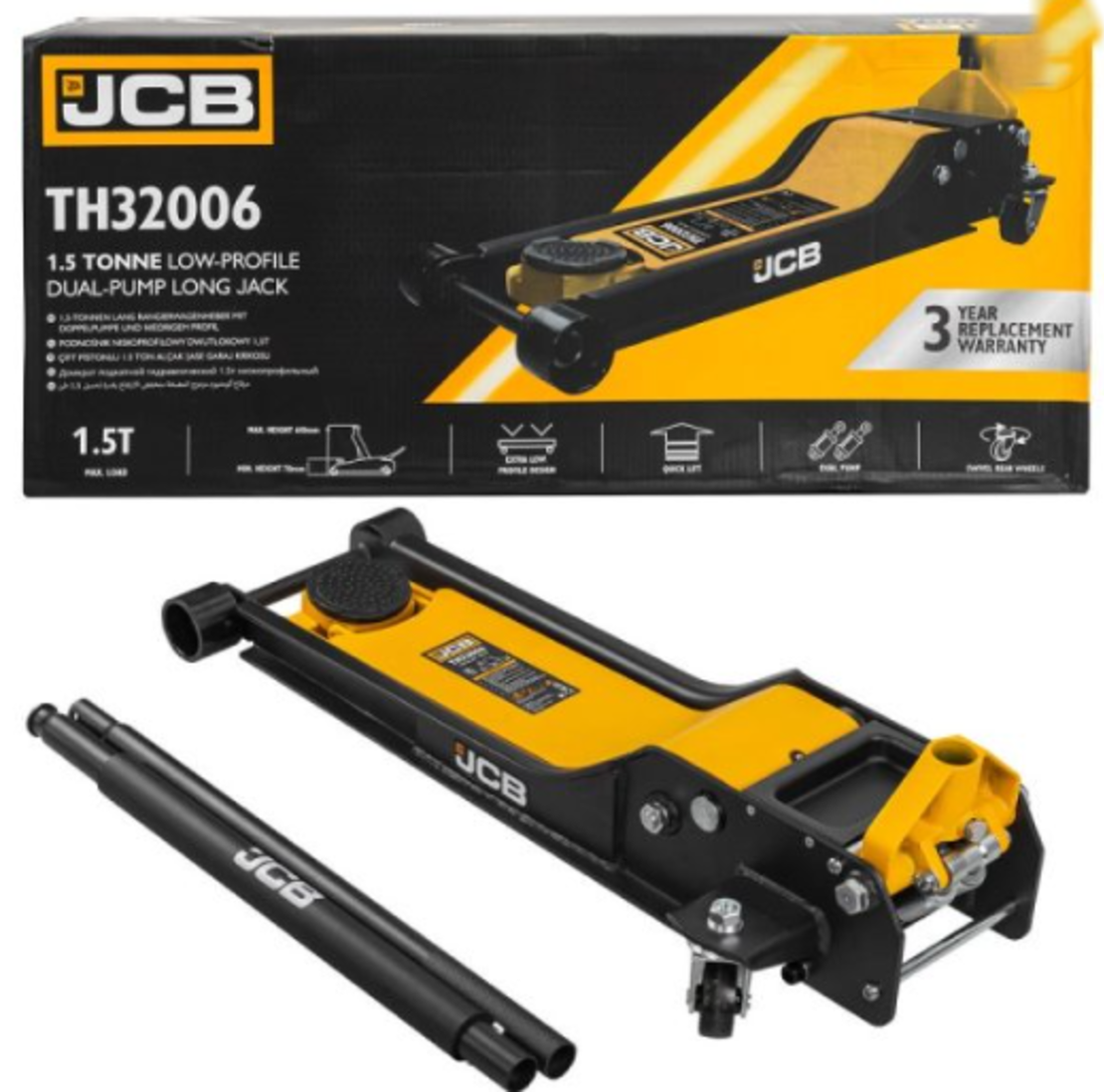НИСКОПРОФИЛЕН КРИК 1.5 ТОНА 70 – 610 ММ JCB