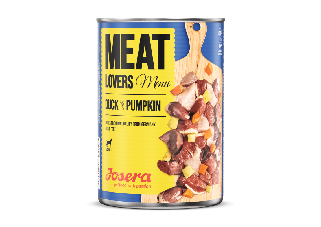 Josera Meat Lovers Menu консерва с патица и тиква за израснали кучета - 400 гр