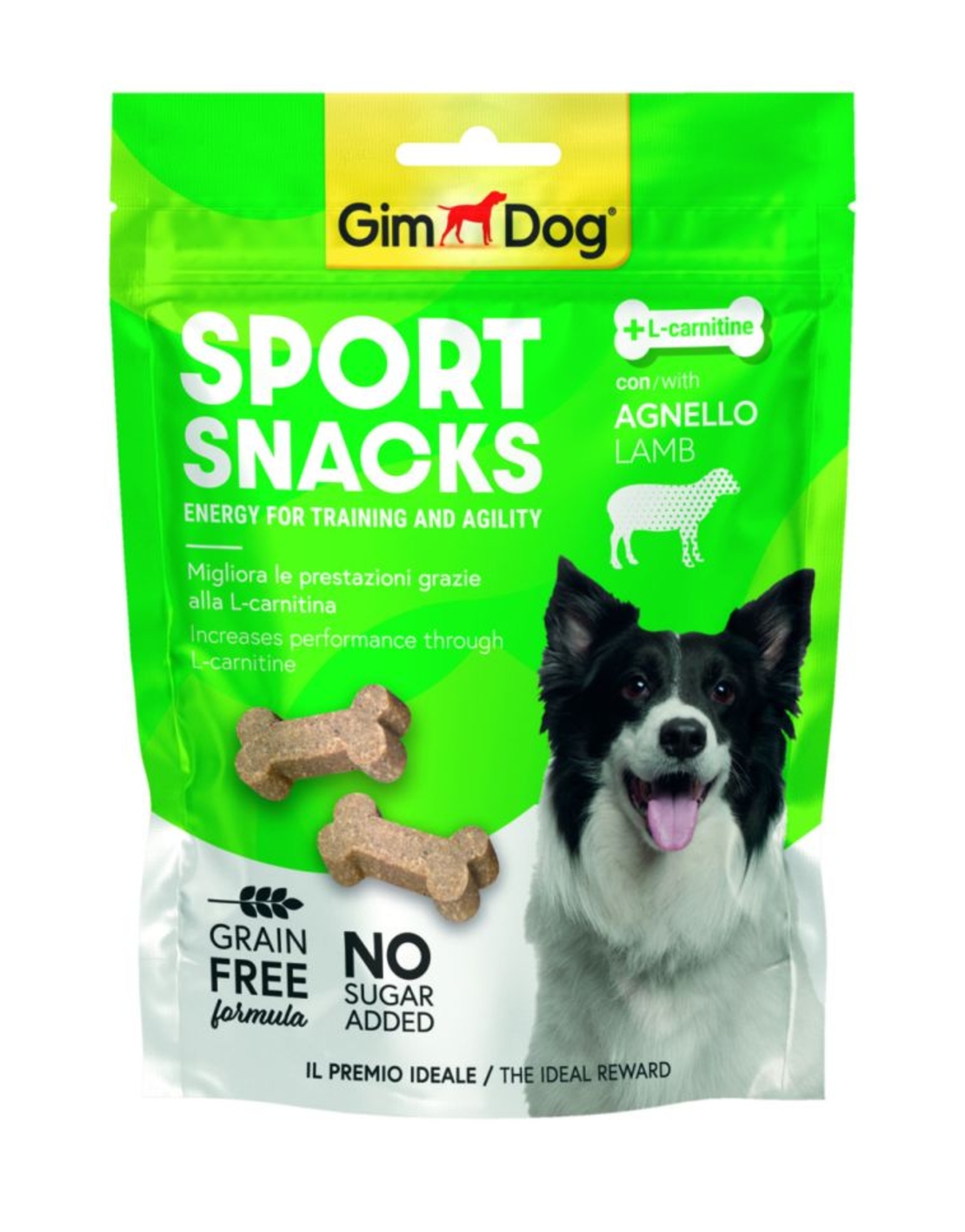 GimDog Sport Snacks – Мини кокалчета с птиче 60 г. Лакомство за кучета с L-карнитин.