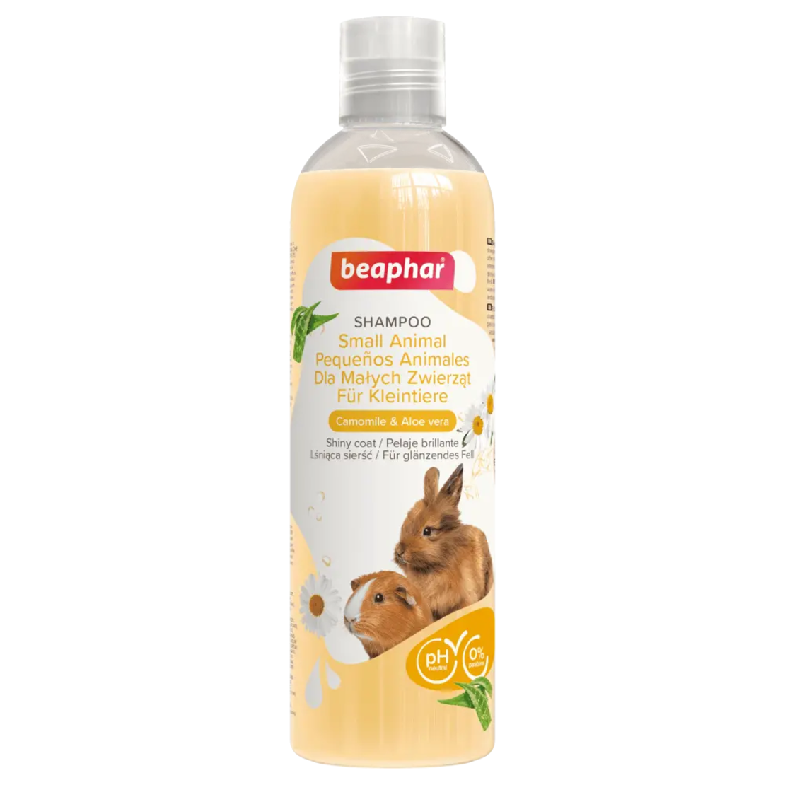 Beaphar Small Animal Camomile&Aloe vera - хипоалергенен шампоан с лайка и алое вера за дребни животни, 250 мл