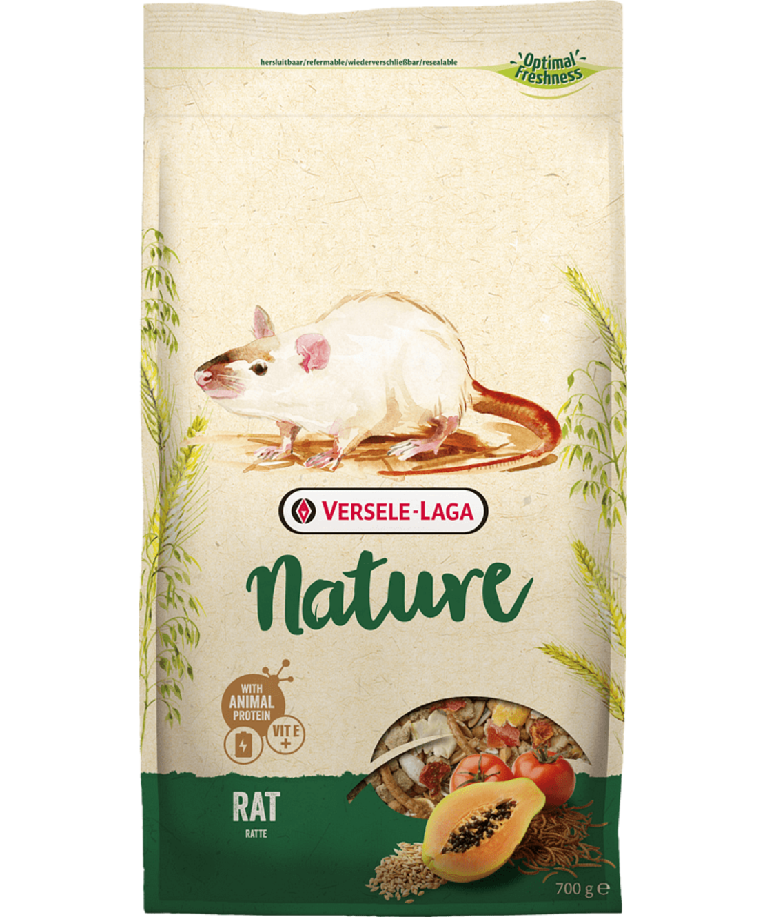Versele Laga Rat Nature пълноценна храна за декоративни плъхчета 700 гр