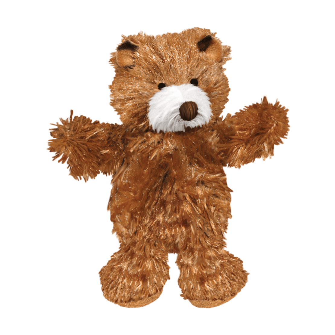 KONG PLUSH TEDDY BEAR мека плюшена играчка за дребни породи с махаща се пищялка