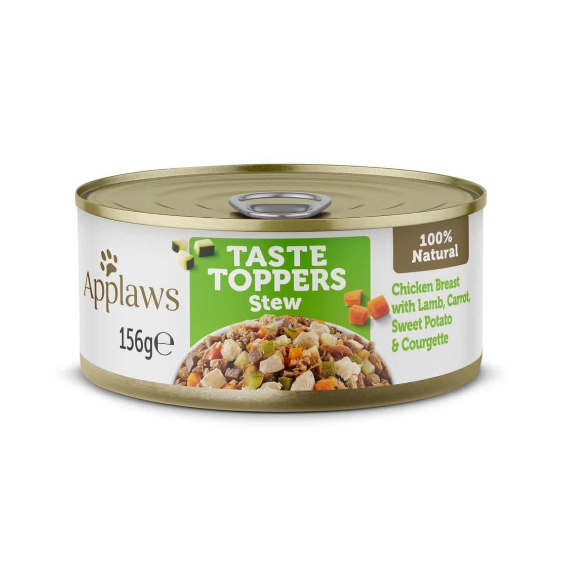 Applaws Chicken breast with Lamb - Консерва за куче месни хапки агнешка яхния с пиле, моркови, тиквички и батати 156гр