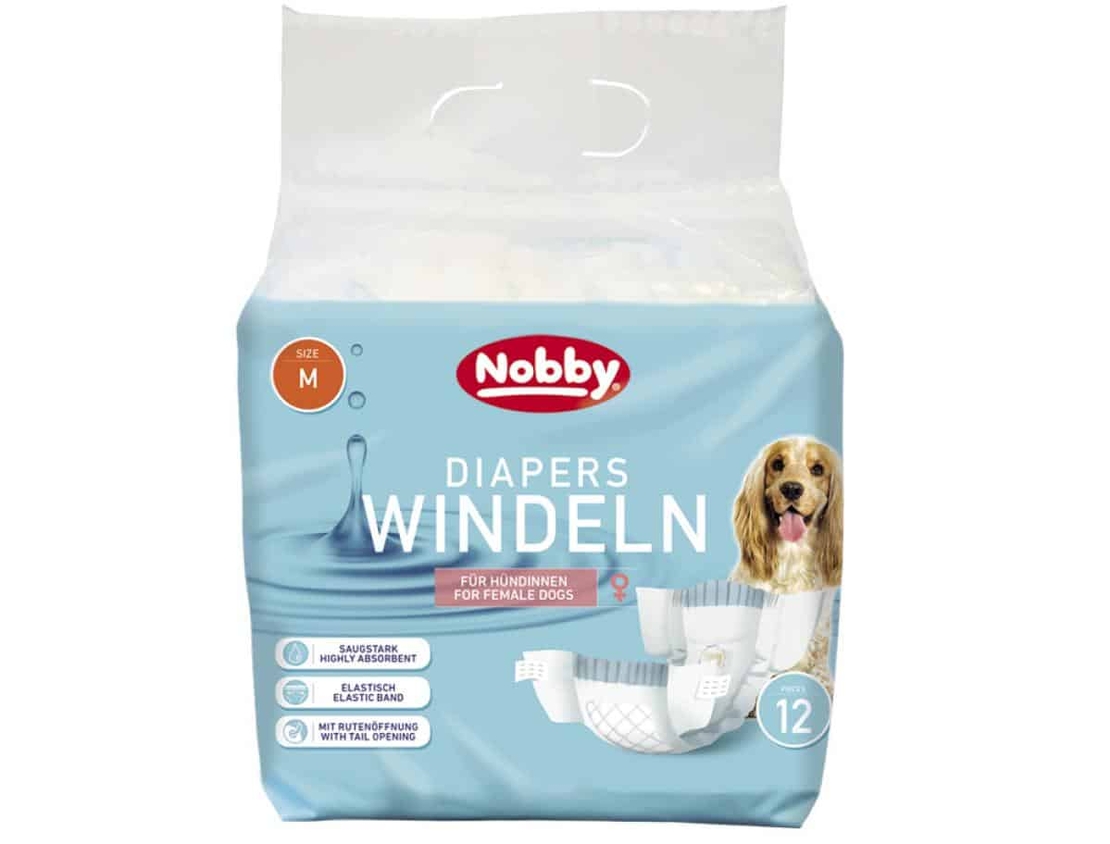 NOBBY - Diapers female dogs - памперс за женски кучета 12 бр.