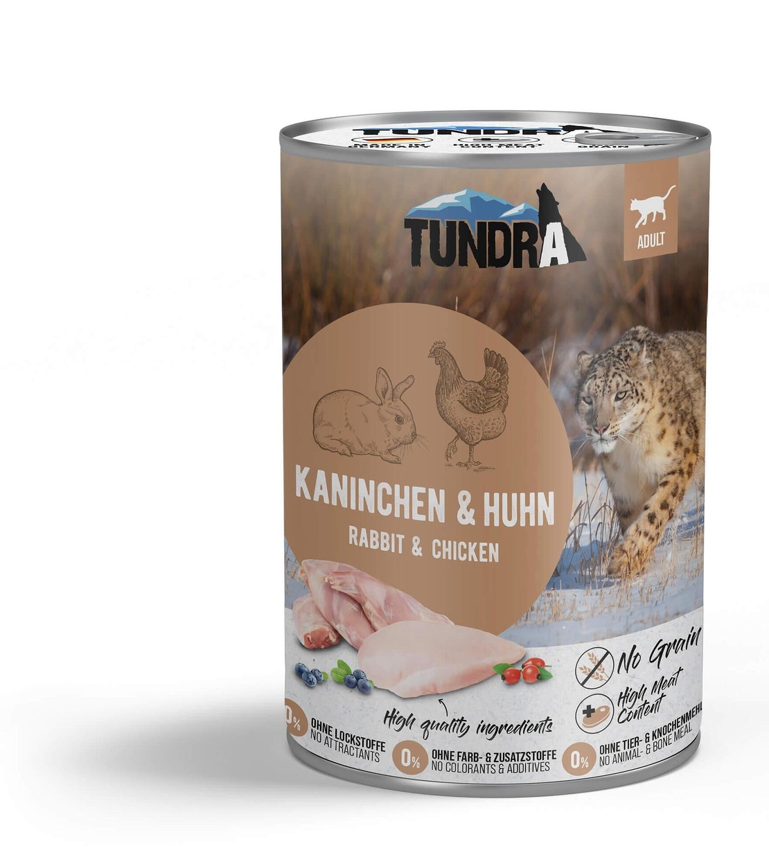Tundra консерва със заек и пиле за израснали котки -  400 гр