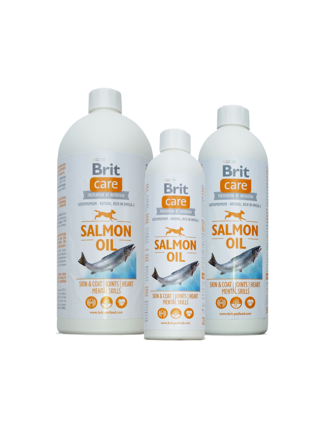 BRIT CARE SALMON OIL – 100% натурално масло от сьомга за красива козина и здрава кожа 250ml