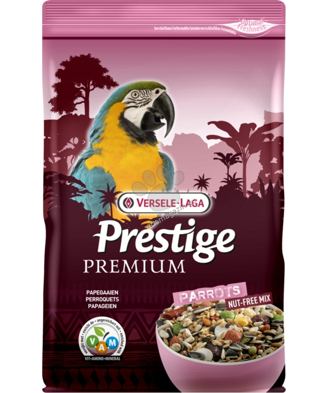 PREMIUM Parrots 2KG- ПЪЛН. ХРАНА ЗА ГОЛЕМИ ПАПАГАЛИ