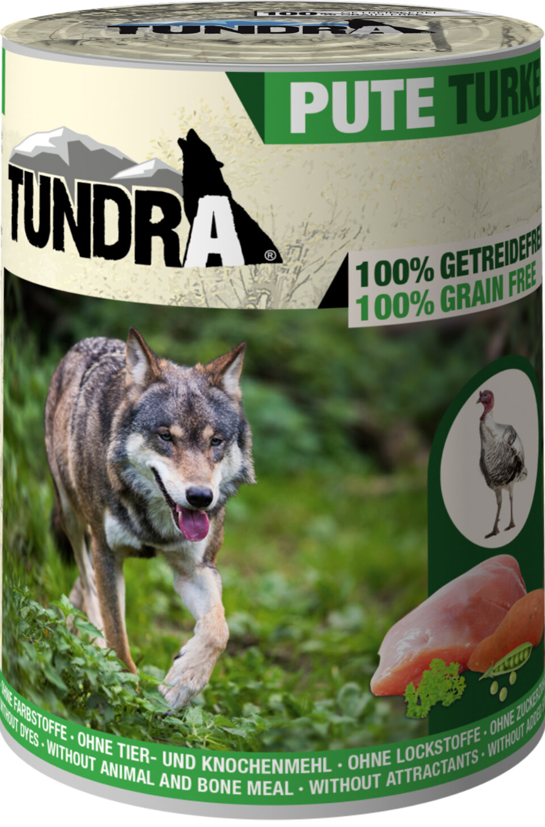 Tundra консерва с пуйка, сладък картоф и боровинки - 400 гр