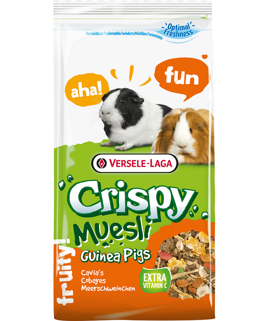 Versele Laga Crispy Muesli Guinea Pig - Пълноценна мюсли храна за морски свинчета - 1 кг