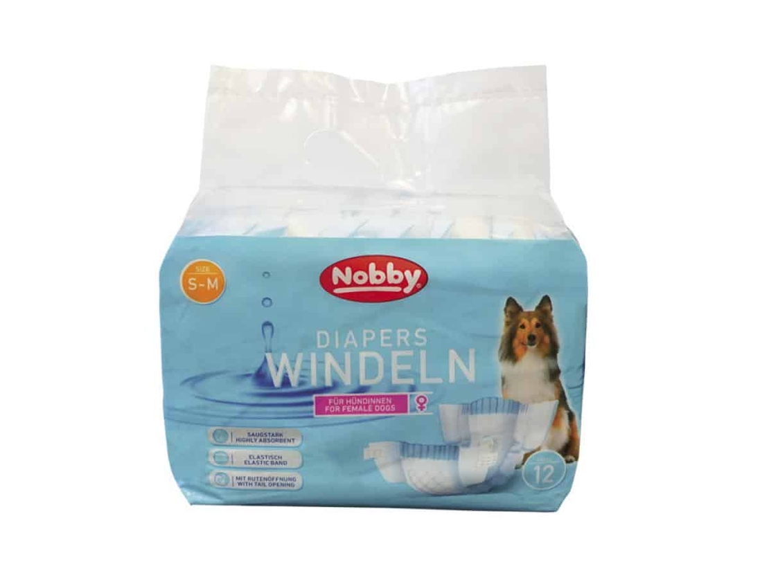 NOBBY - Diapers female dogs - памперс за женски кучета 12 бр.