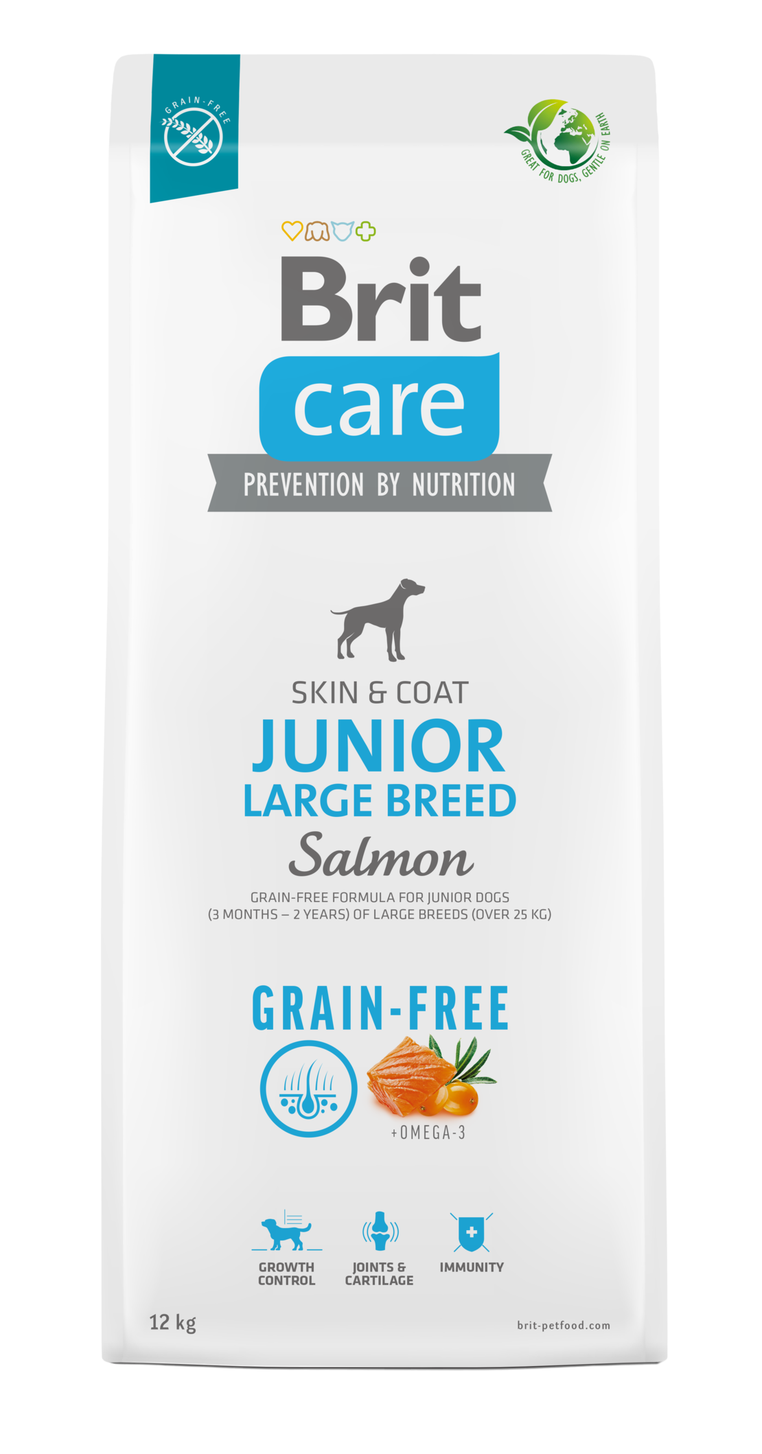 BRIT храна без зърнени култури GRAIN FREE JUNIOR LARGE 3 кг.