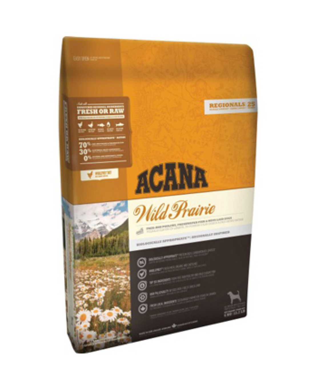Acana Wild Prairie 11.400кг.- с пилешко месо, подходяща за кучета от всички породи и възрасти.