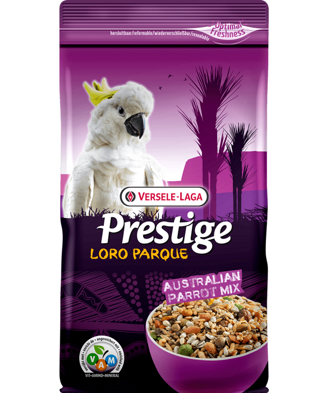 Versele Laga Prestige Premium Loro Parque Australian Parrot Mix – пълноценна храна за австралийски големи папагали (какаду) 1 кг