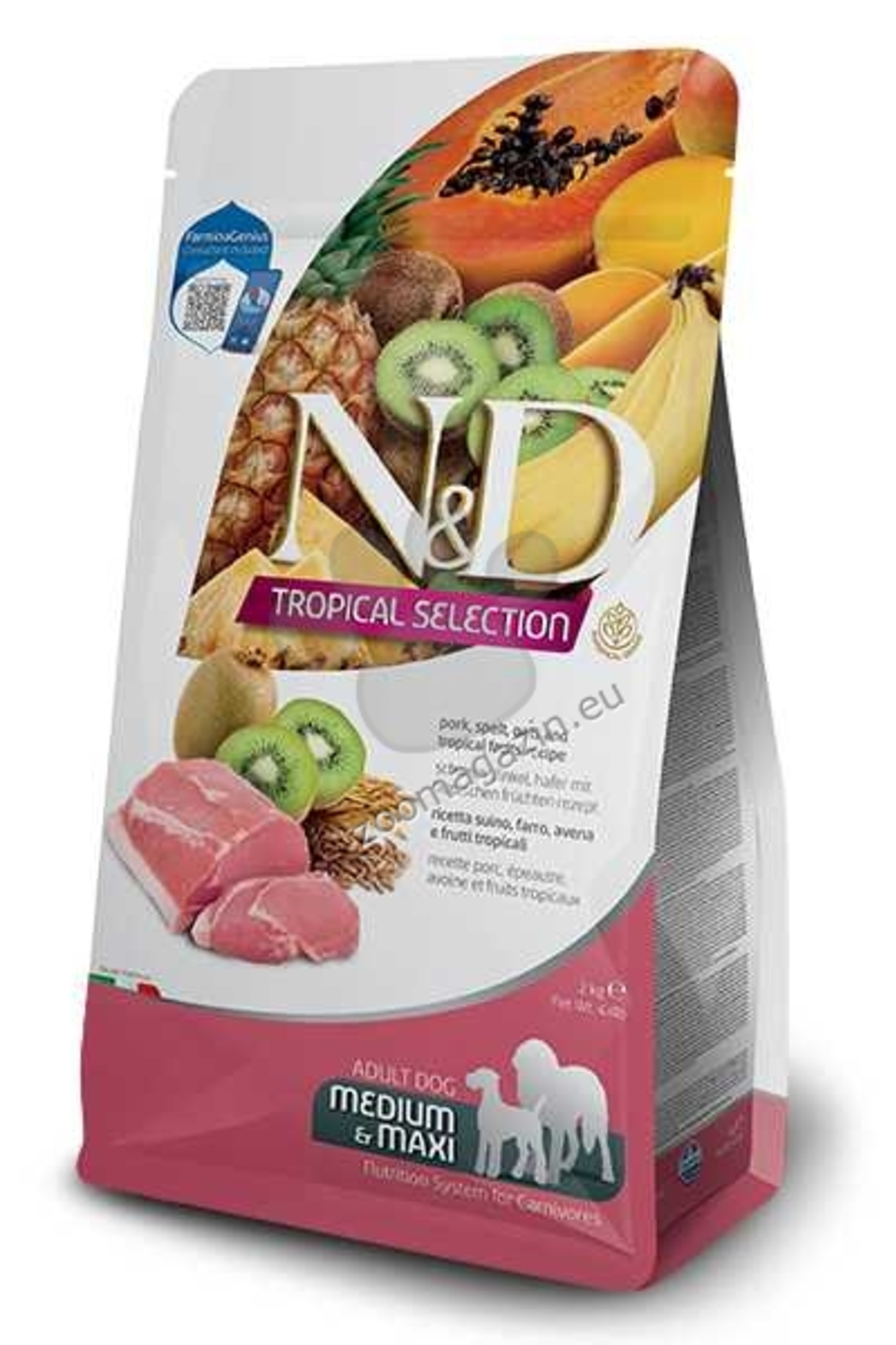 N&D TROPICAL DOG AD MED&MAXI PORK 2 KG