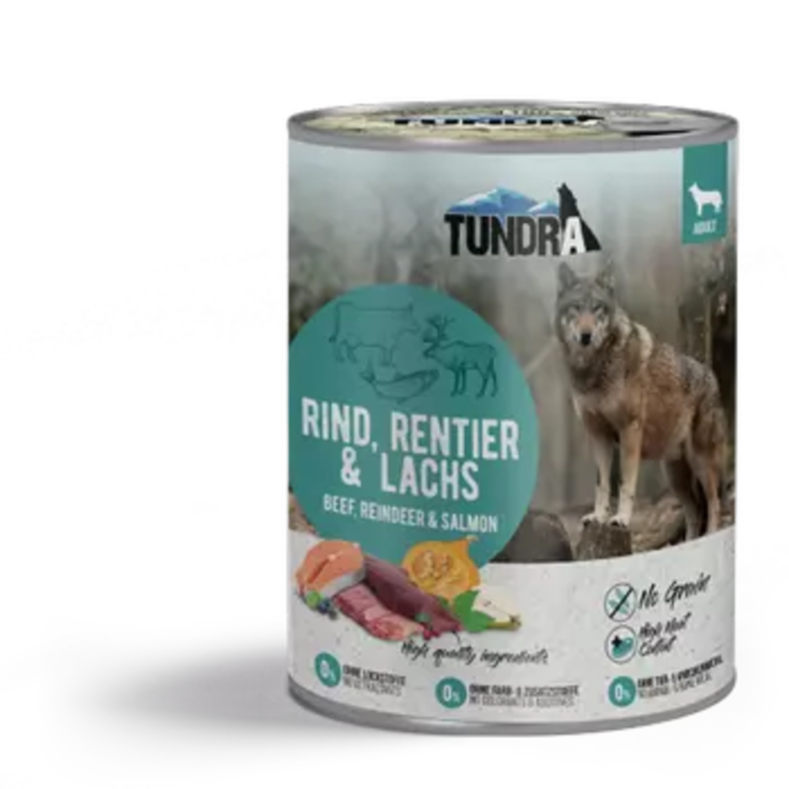 Tundra консерва с говеждо, елен и сьомга - 800 гр