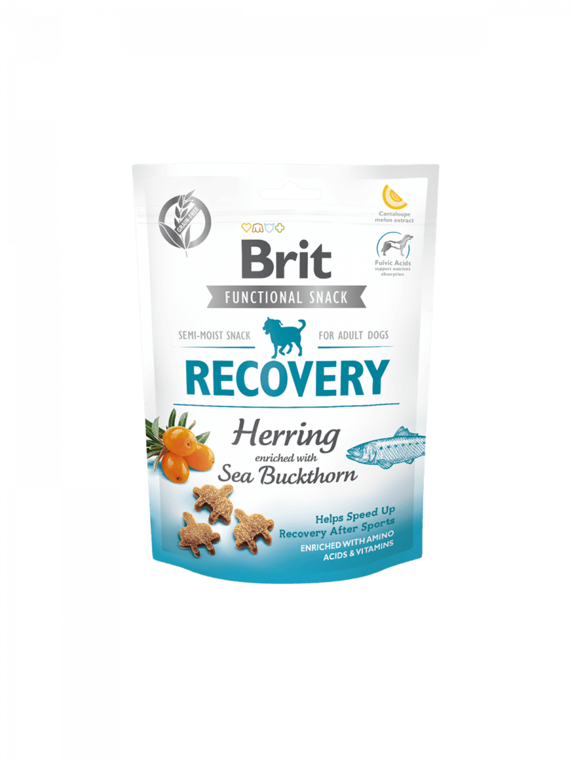 Brit Care Dog Functional Snack Recovery Herring – лакомство за възстановяване с херинга и морски зърнастец 150гр. 0.150 кг.