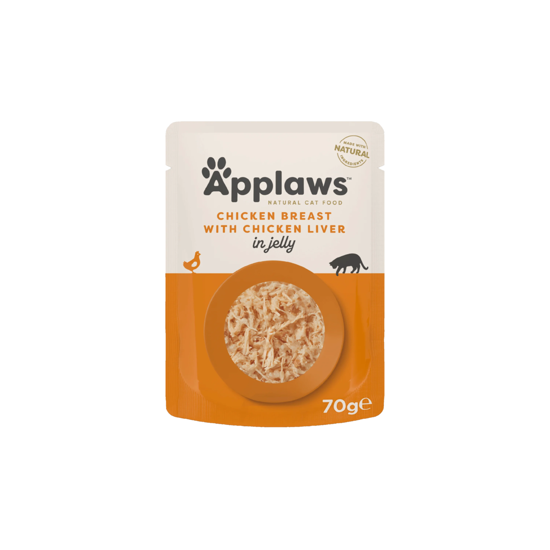 Applaws Chicken with Liver in Jelly - Пауч за котка пиле и дроб в желе 70г