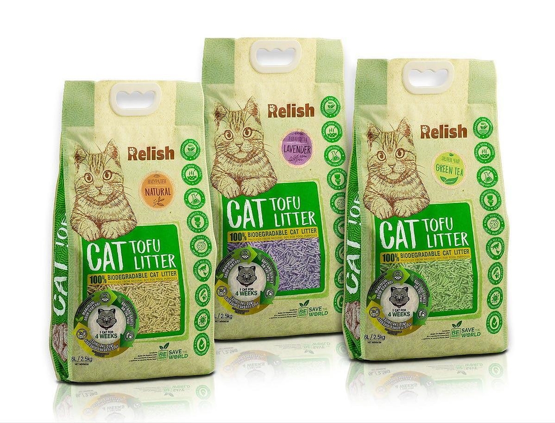 Котешка тоалетна Relish Cat Tofu Litter 6 L