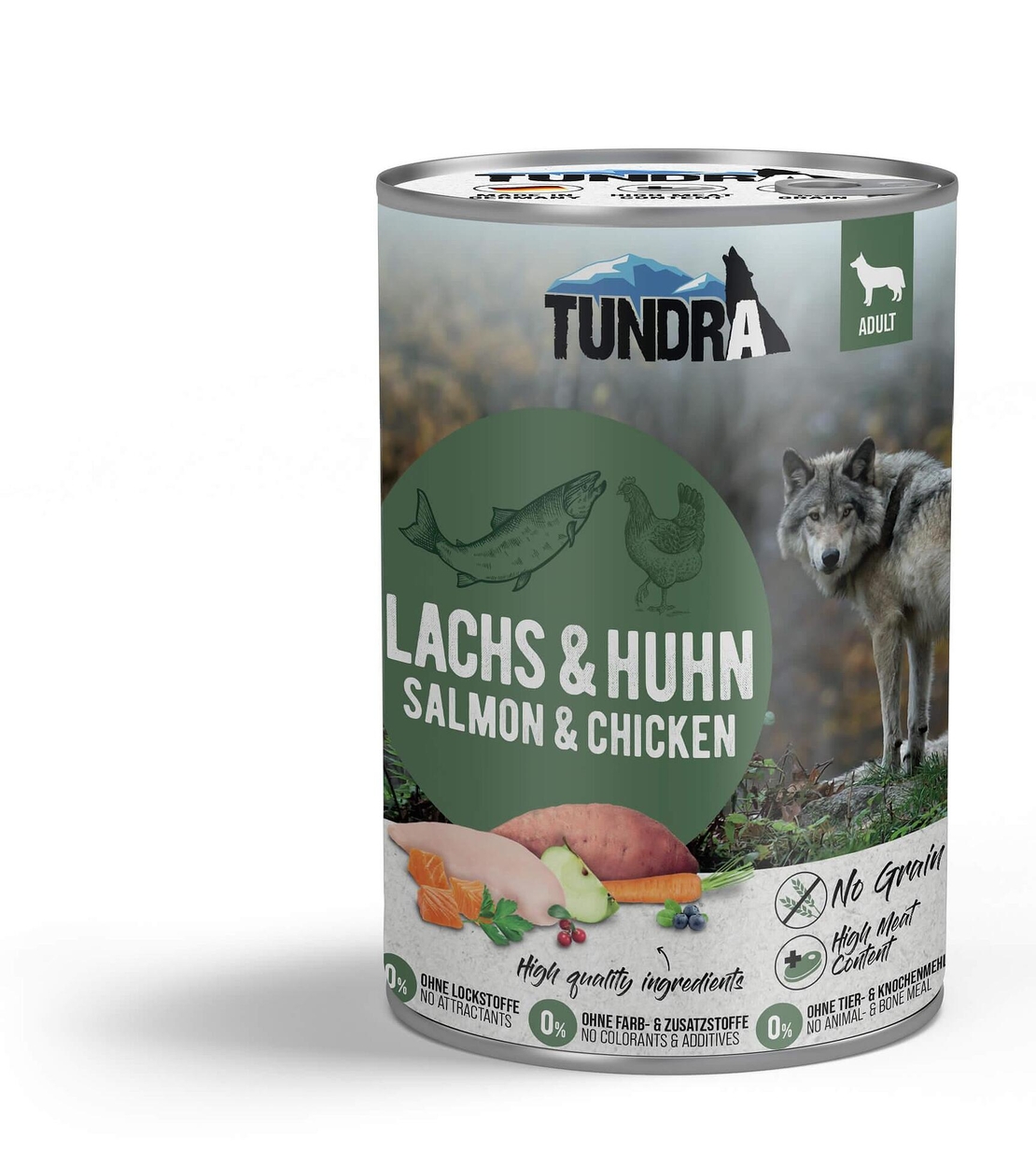 Tundra консерва с пилешко и сьомга за израснали кучета - 400 гр