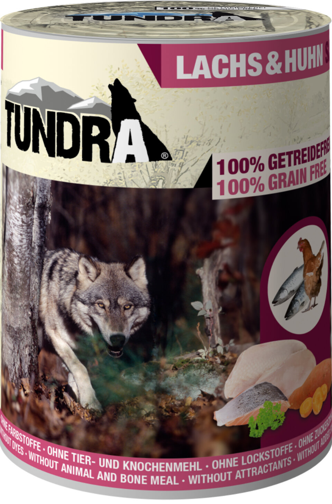 Tundra консерва с пилешко и сьомга за израснали кучета -  800 гр