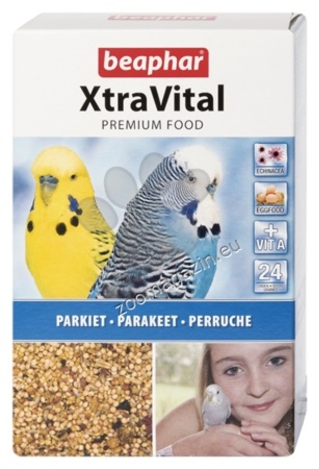 Beaphar XtraVital - премиум храна за вълнисти папагали 500 гр.