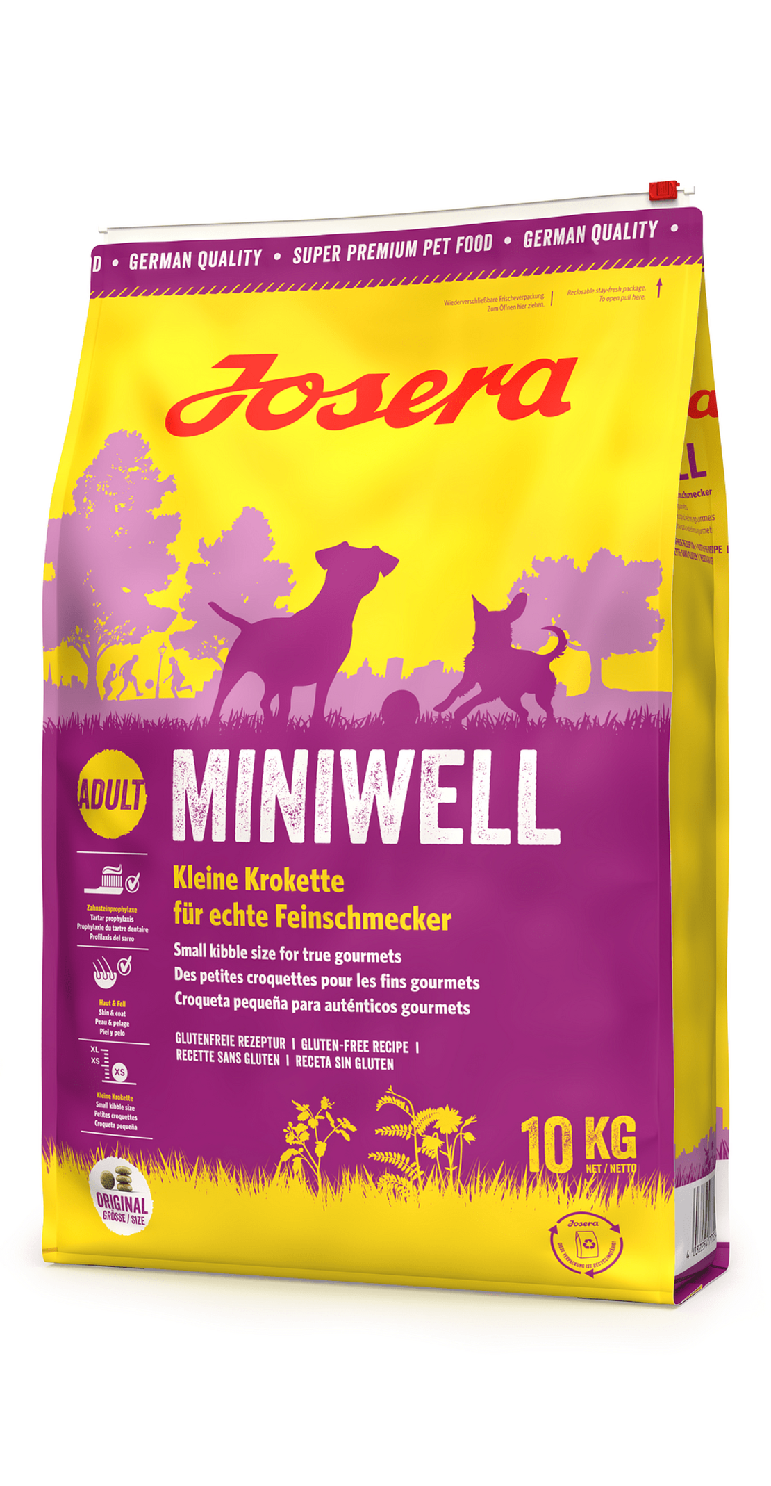 Josera Dog Miniwell суха храна с пилешко за израснали кучета от дребните породи -  10 кг