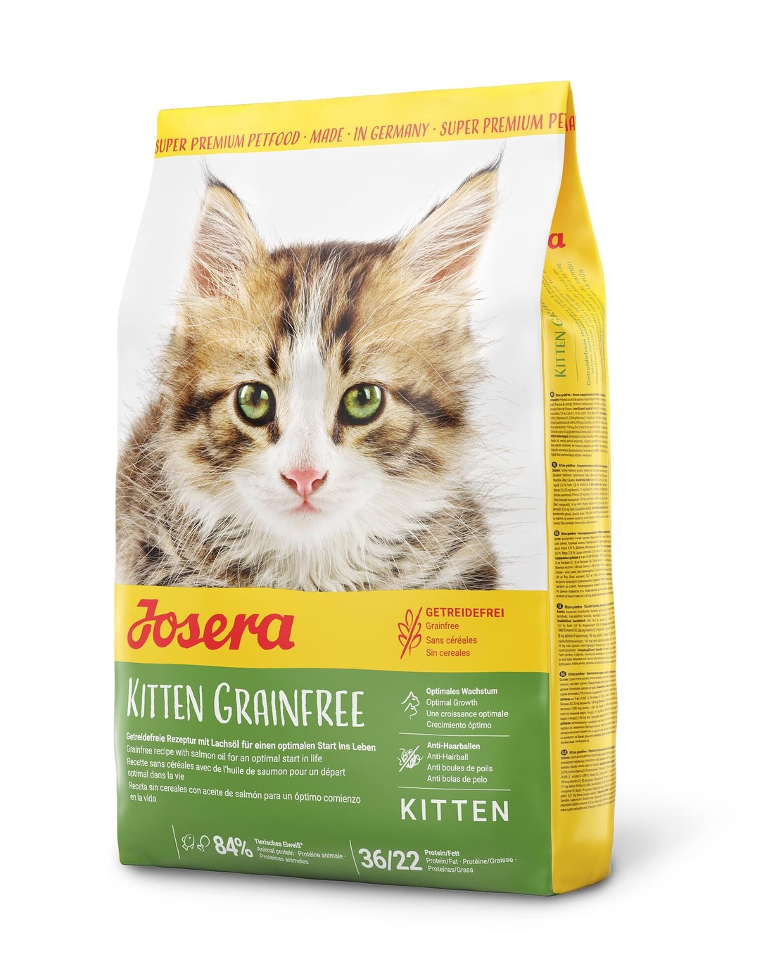Josera Cat Kitten Grainfree суха храна с пилешко и картофи за бременни, кърмещи и подрастващи котки - 400 гр