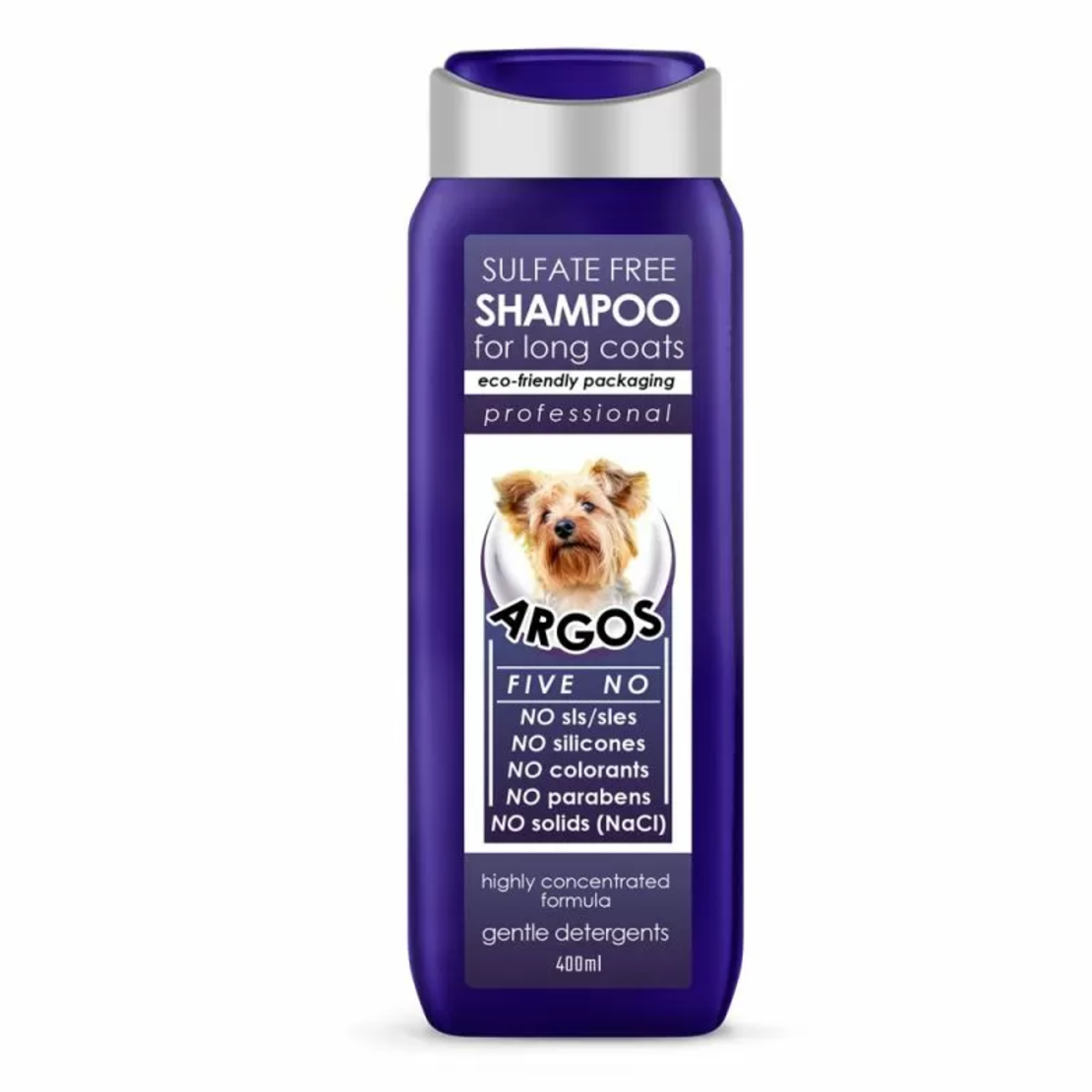 Безсулфатен шампоан за дългокосмести кучета ARGOS Sulfate Free Shampoo For Pets 400ml