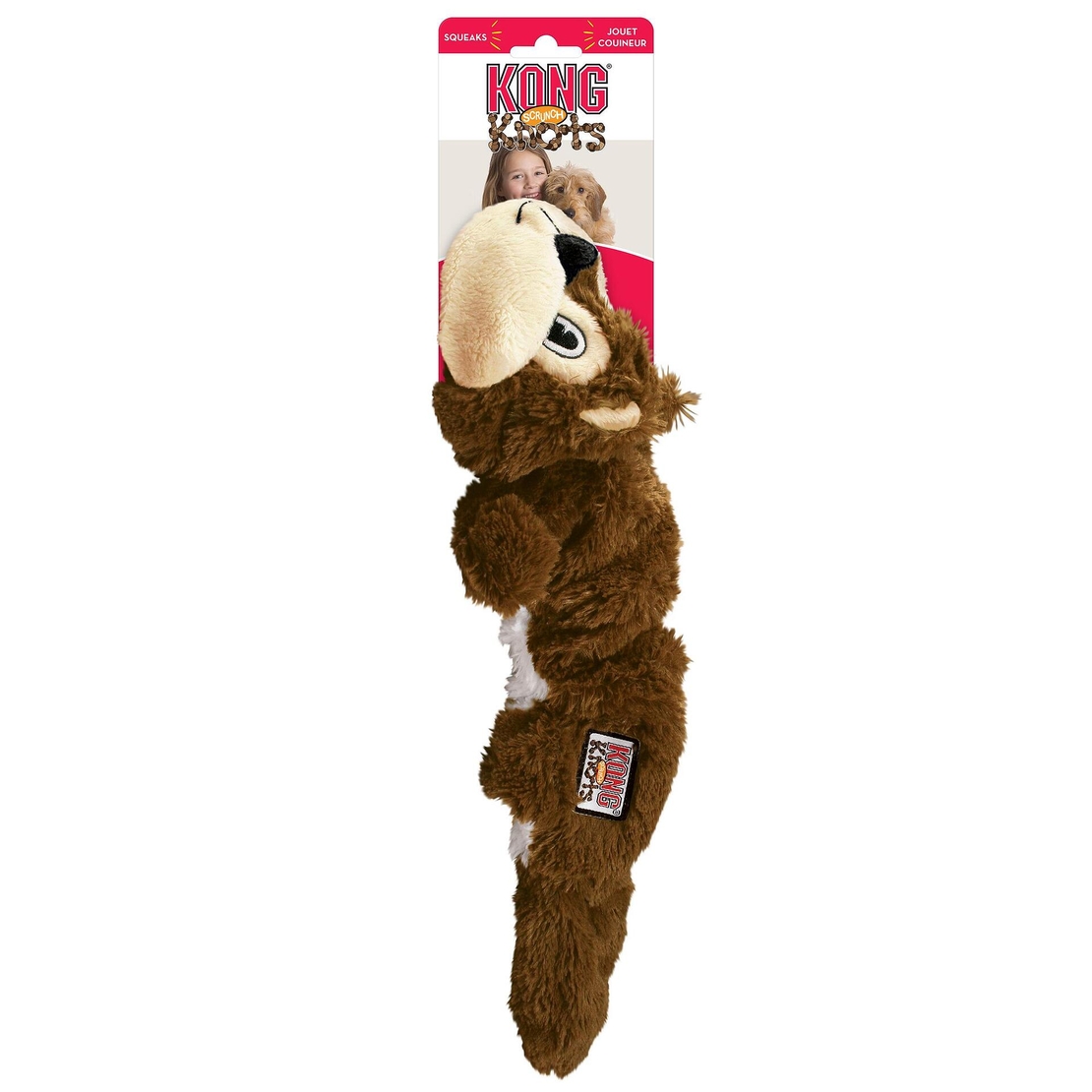 KONG Scrunch Knots Squirrel