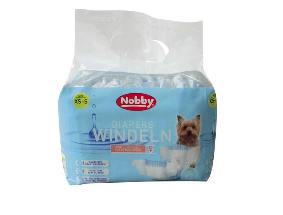 NOBBY - Diapers female dogs - памперс за женски кучета 12 бр.