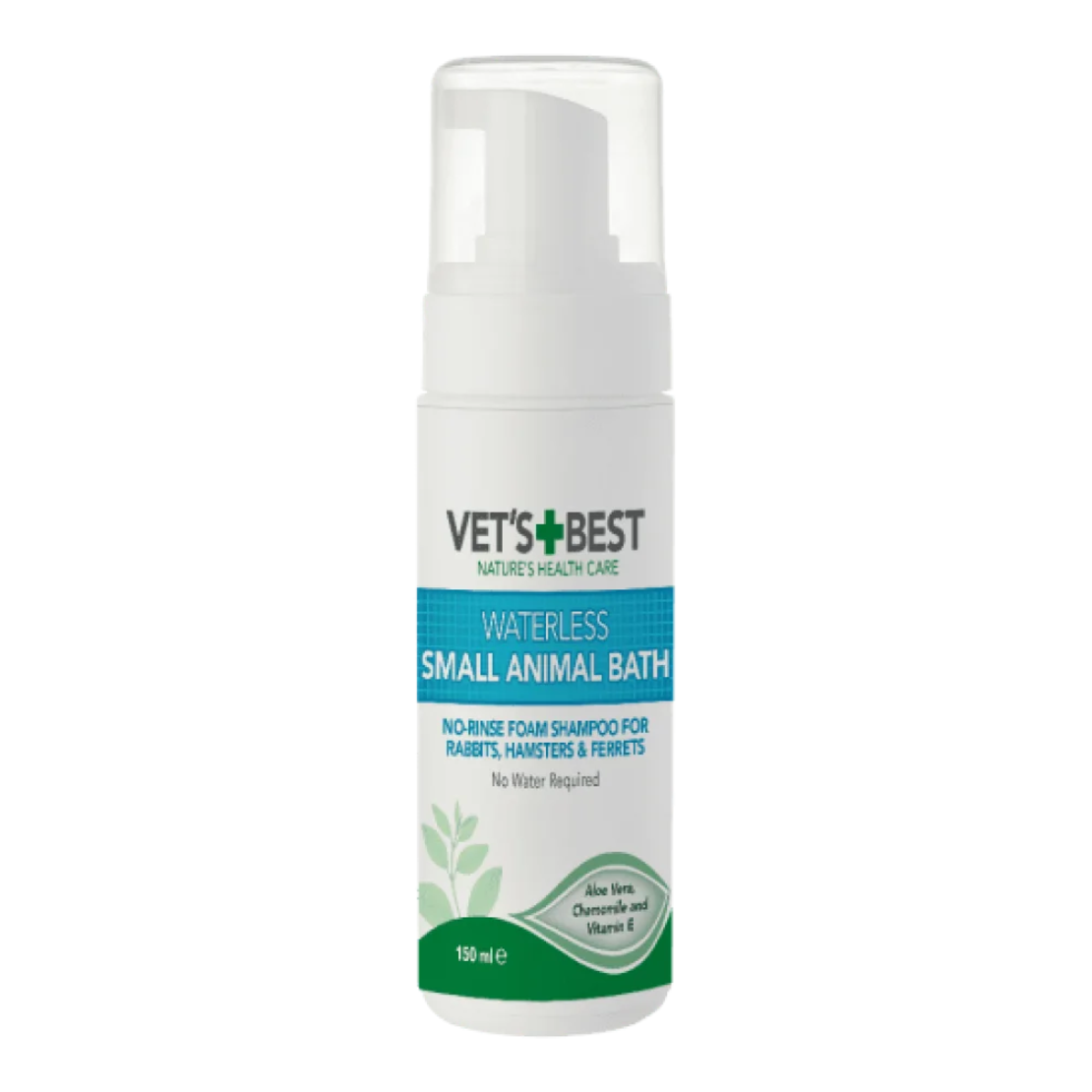 Vet's Best Waterless Small Animal Bath шампоан-пяна за дребни животни без отмиване, 150 мл