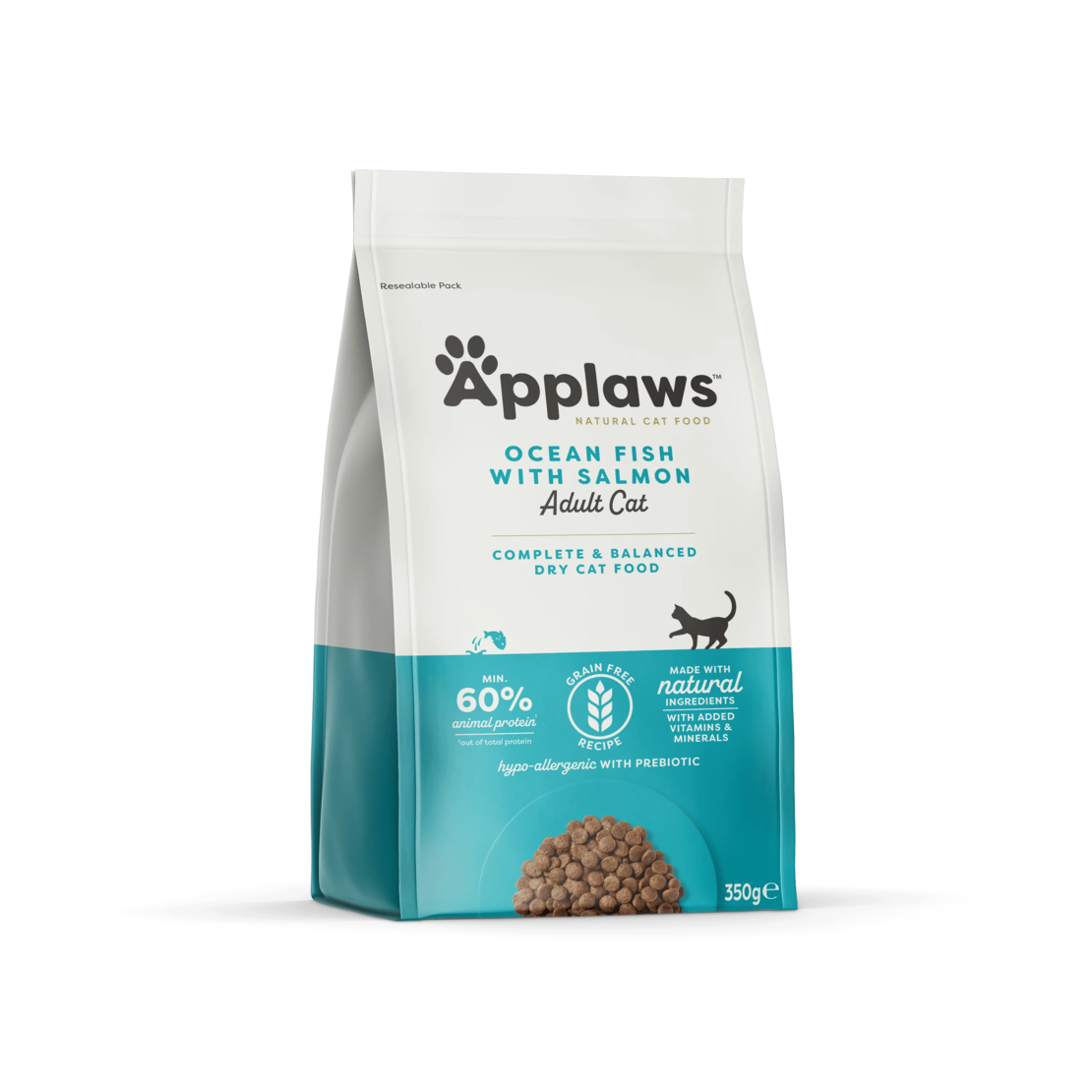 Applaws Adult Cat Ocean Fish with Salmon - суха храна за котка с 50% океански риби и сьомга - 350г