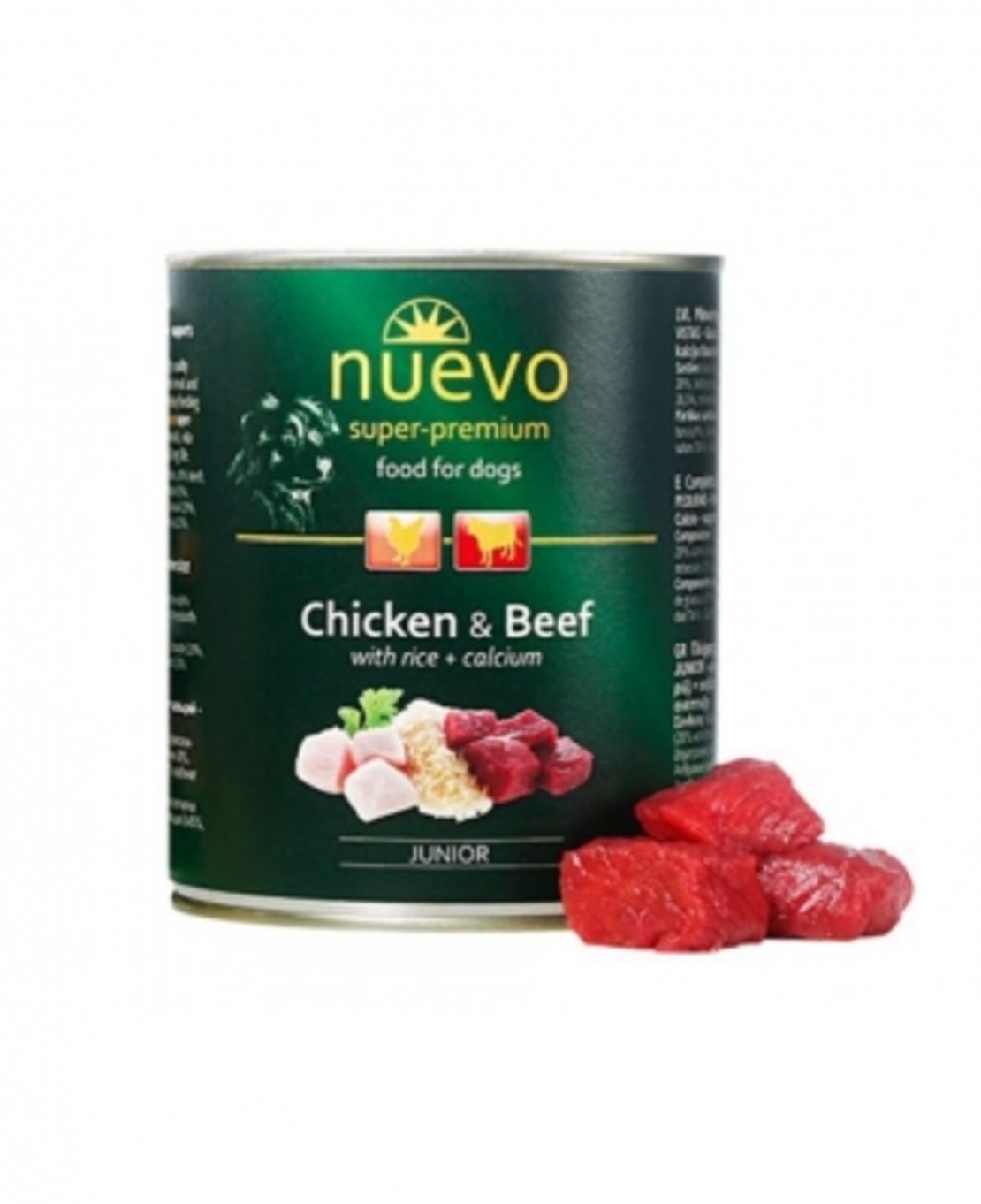 НУЕВО 0.800 кг куче джуниър с пиле и говеждо NUEVO