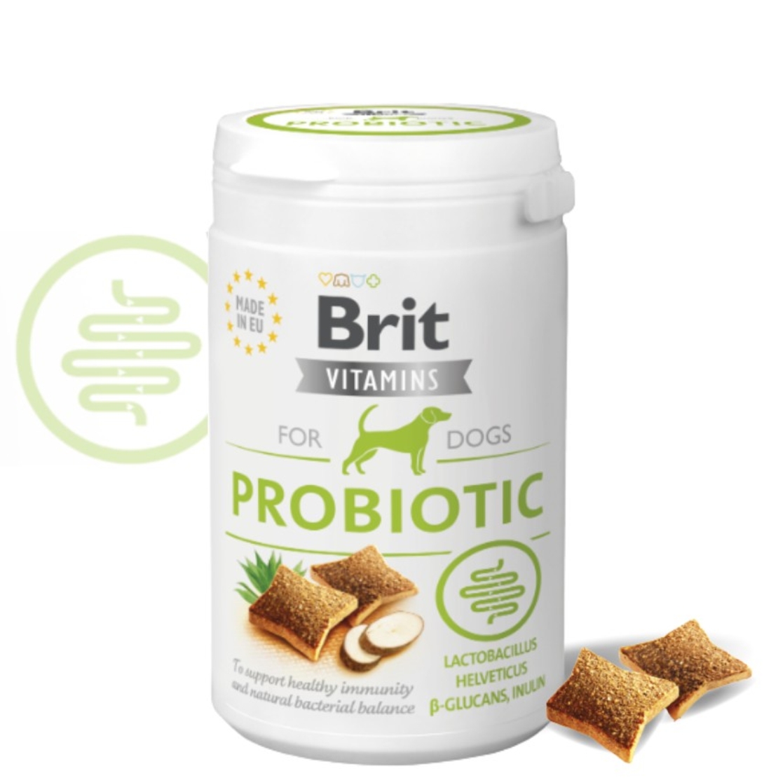 Хранителна добавка, пробиотик Brit Vitamins Probiotic за кучета с храносмилателни проблеми или приемащи антибиотици