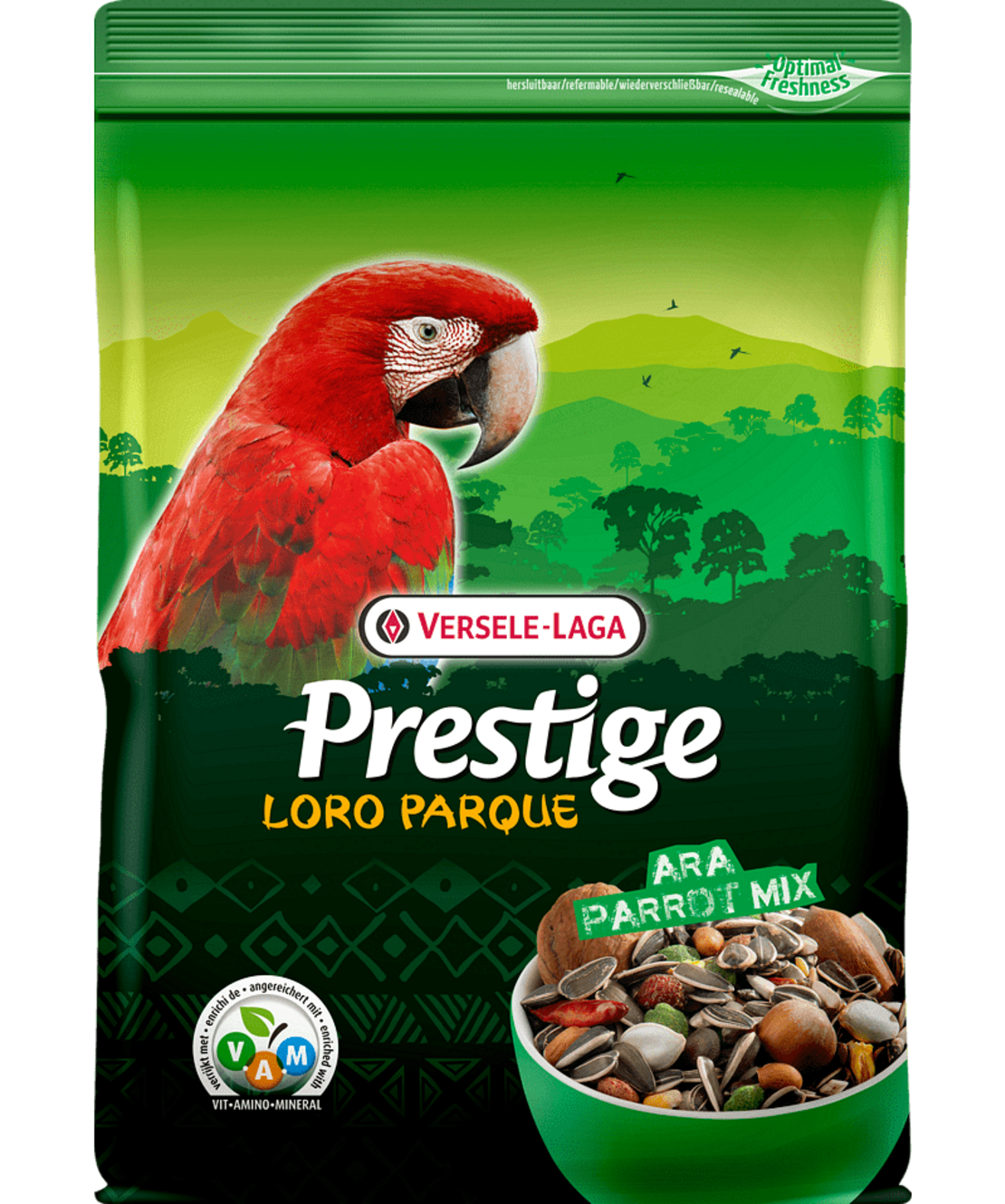 Versele Laga Prestige Premium Loro Parque Ara Parrot Mix – пълноценна храна за папагали Ара и други големи папагали 2 кг