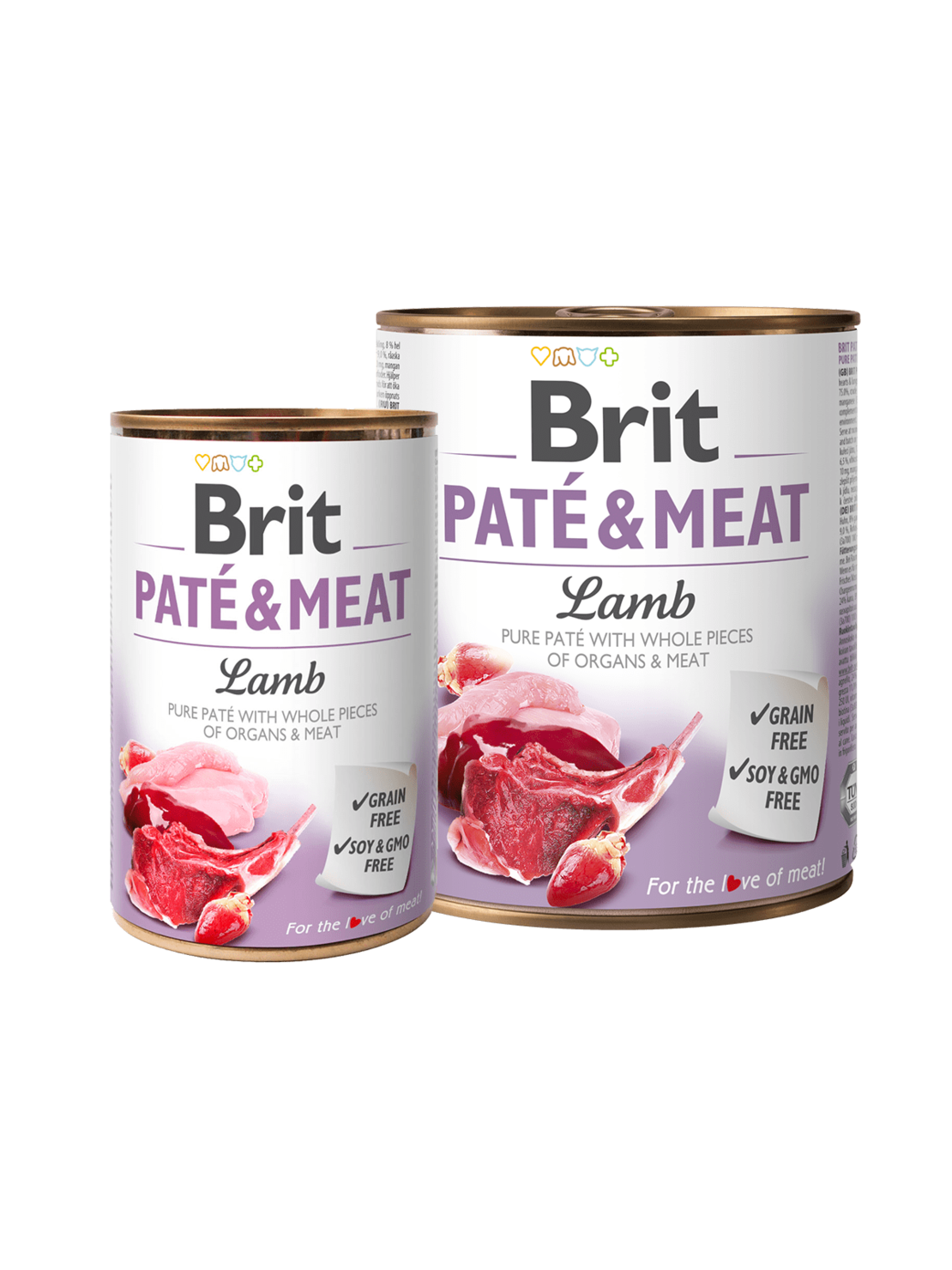 BRIT PATE & MEAT LAMB – консервирана кучешка храна с 26% агнешко месо 0.800 кг.