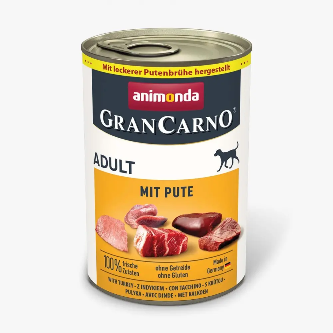 GranCarno Adult Dog консервирана храна за кучета с пуешко месо, 400 г