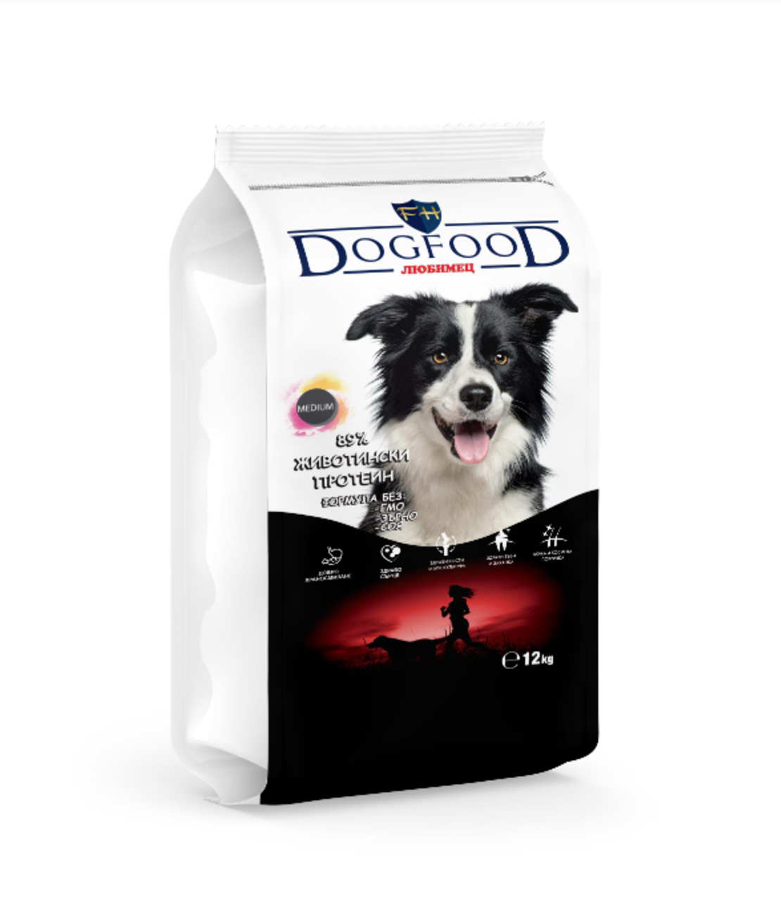 Premium Dog Food – Говеждо, свинско и риба с картофи - 12 кг