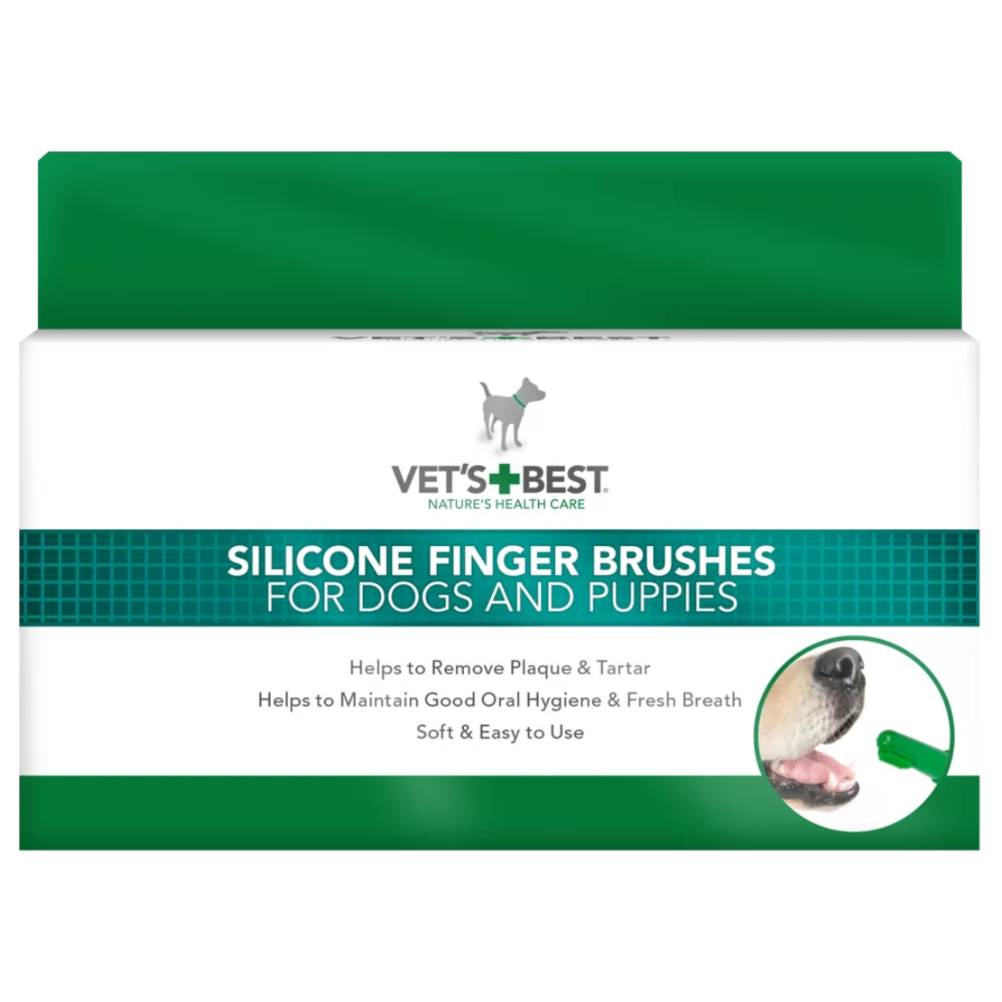 Vet's Best Dental Finger Brush 5бр четка за зъби напръстник 5бр