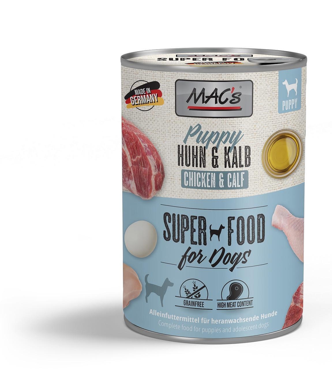 Mac's Dog Puppy консерва с пилешко и телешко за кучета -  400 гр