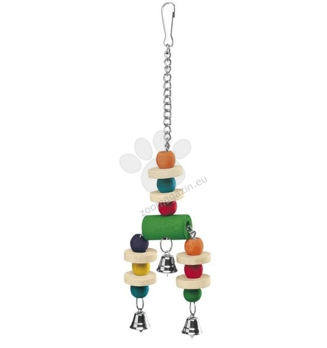 Ferplast - Parrot Toy pa4092 - дървена играчка за средни и големи папагали 9 / 3 / 32 cm