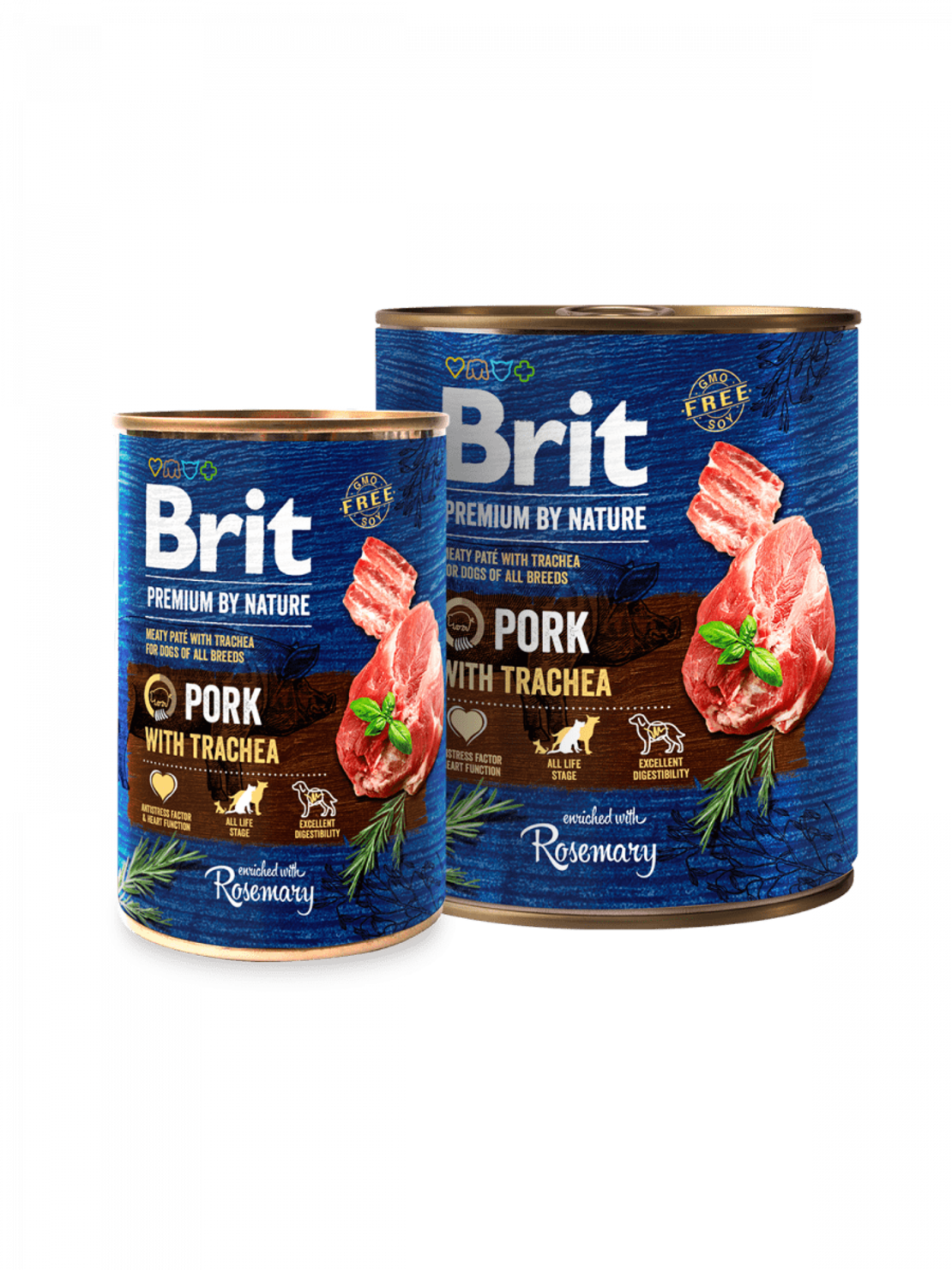 Brit Premium by Nature Pork with Trachea – консервирана храна за кучета със свинско и трахея 0.800 кг.
