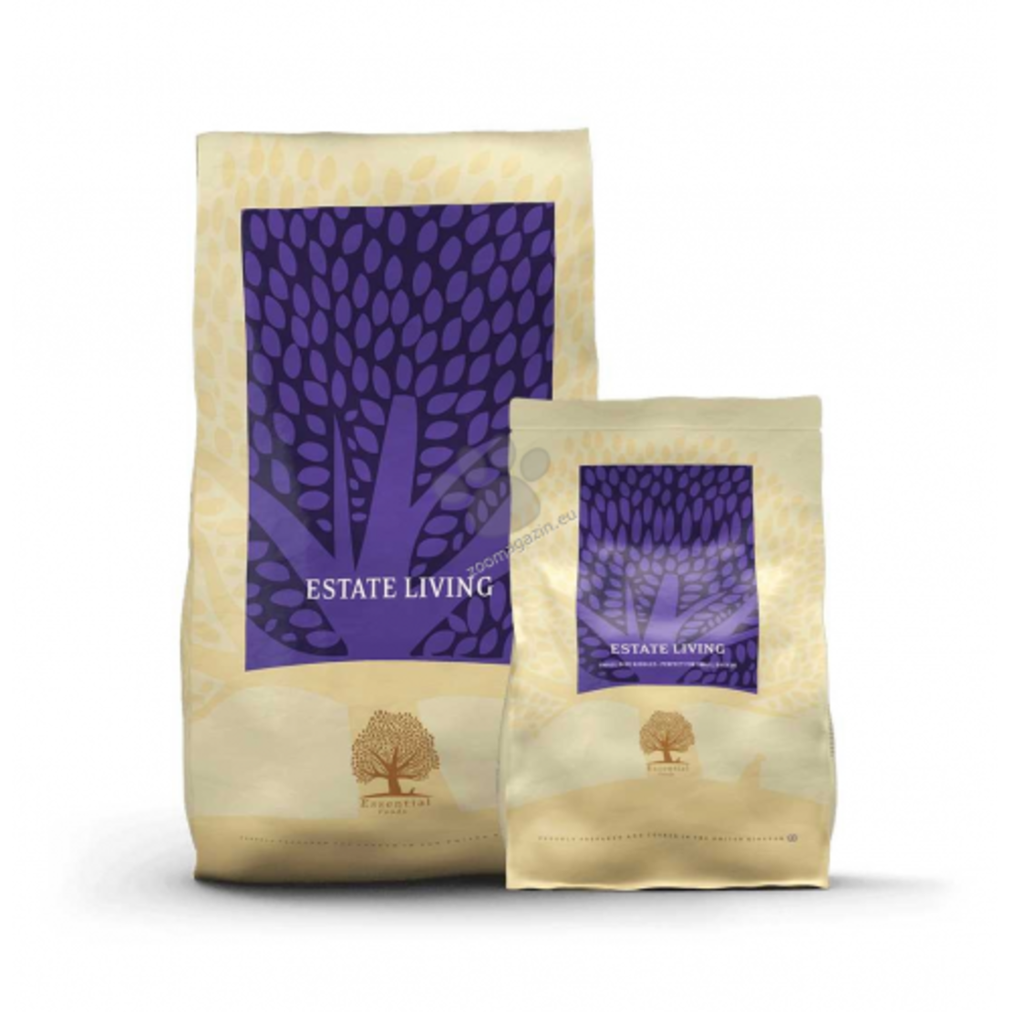 Essential Estate Living Small Size - 2.5 кг. - специална и много вкусна рецепта за кучета, приготвена от много и прясно месо от свободно отглеждани британски агнета и елени, за кученца мини и малки породи /1-10 кг./, и възраст над 12 месеца