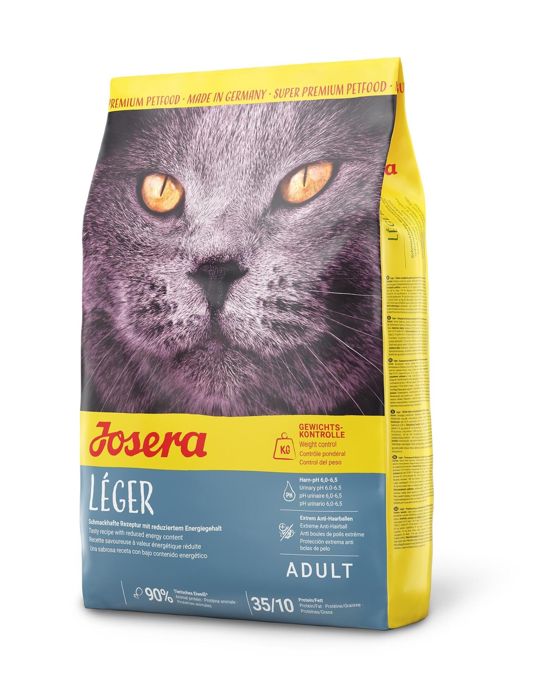 Josera Cat Leger суха храна за кастрирани или слабоактивни котки с пилешко - 400 гр,